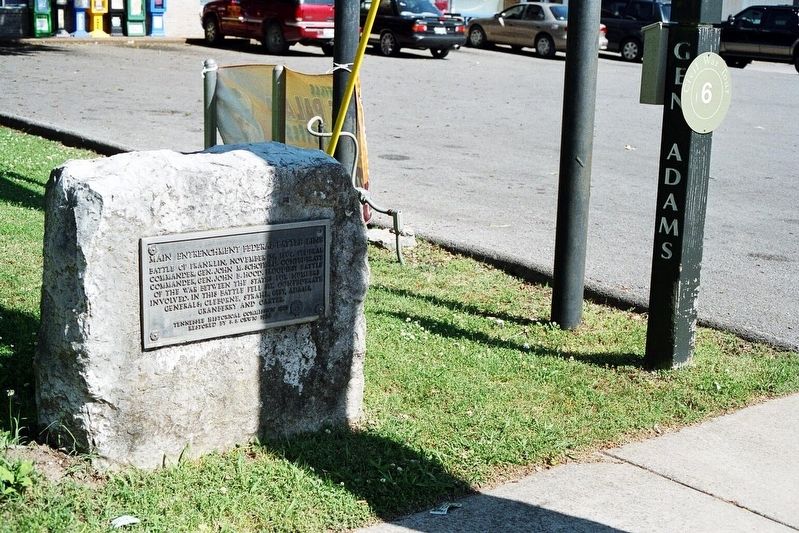 Main Entrenchment Federal Battle Line Marker. Click for full size. Main Entrenchment Federal Battle Line Marker image. Click for full size.