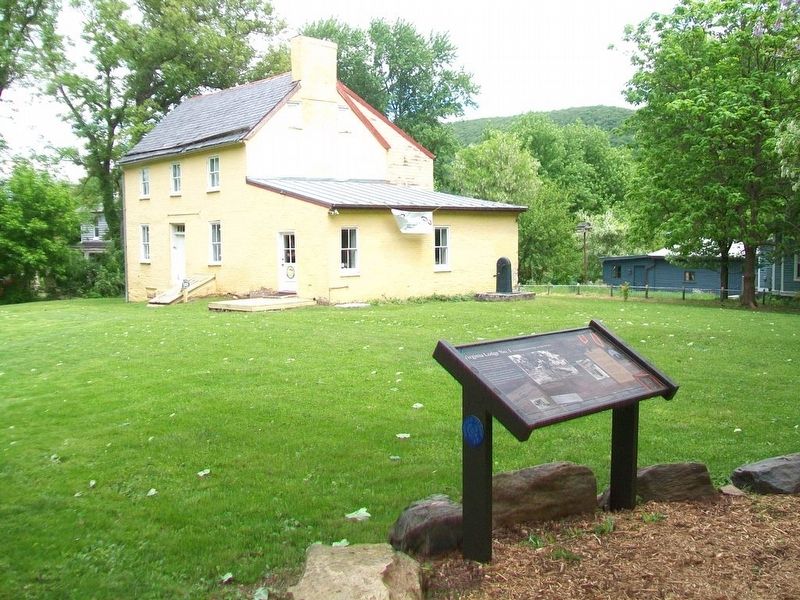 Virginia Lodge No. 1 Building and Marker image. Click for full size.