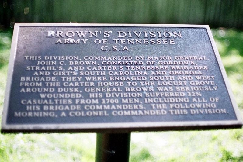Brown's Division Marker image. Click for full size.
