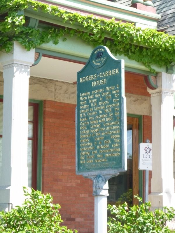 Rogers-Carrier House Marker image. Click for full size.