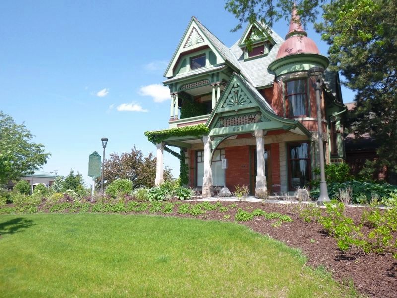 Rogers-Carrier House with Marker image. Click for full size.