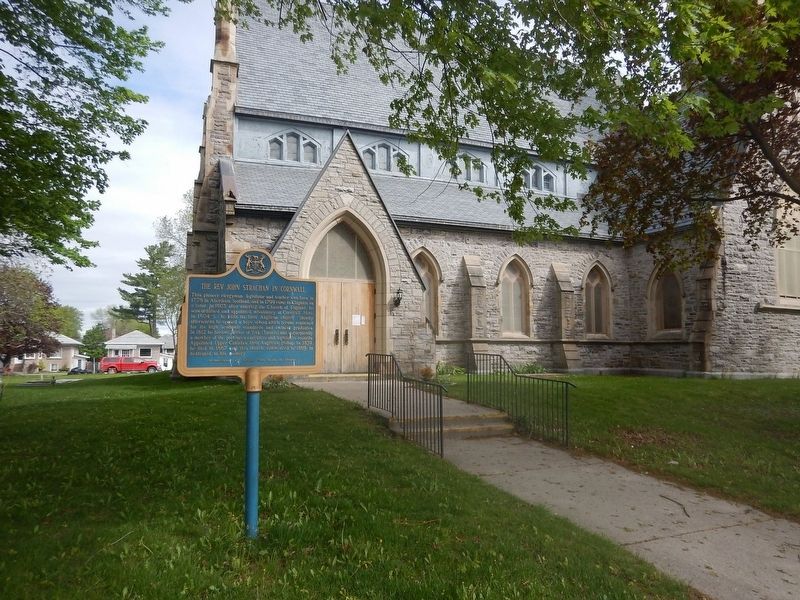 Wideview of The Rev. John Strachan in Cornwall Marker image. Click for full size.