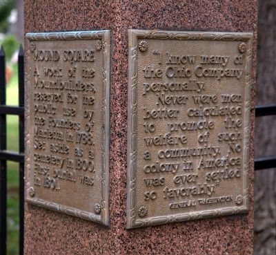 Mound Square South Corner Plaques image. Click for full size.