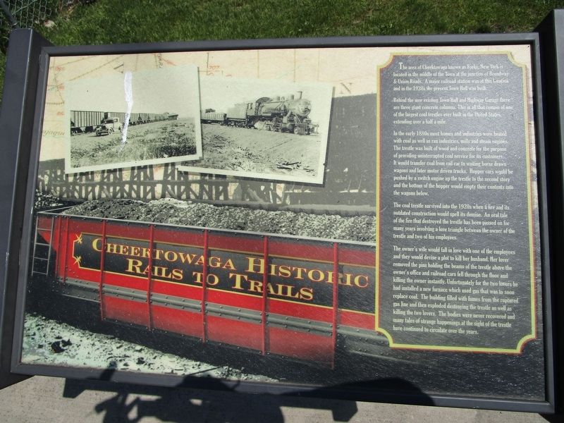 Cheektowaga Historic Rails to Trails Marker image. Click for full size.