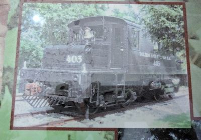 Railroad Car Barn Marker - Upper Image image. Click for full size.