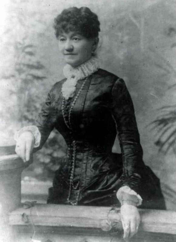 Susan McSween at the time of the Lincoln County War, circa 1870s image. Click for full size.