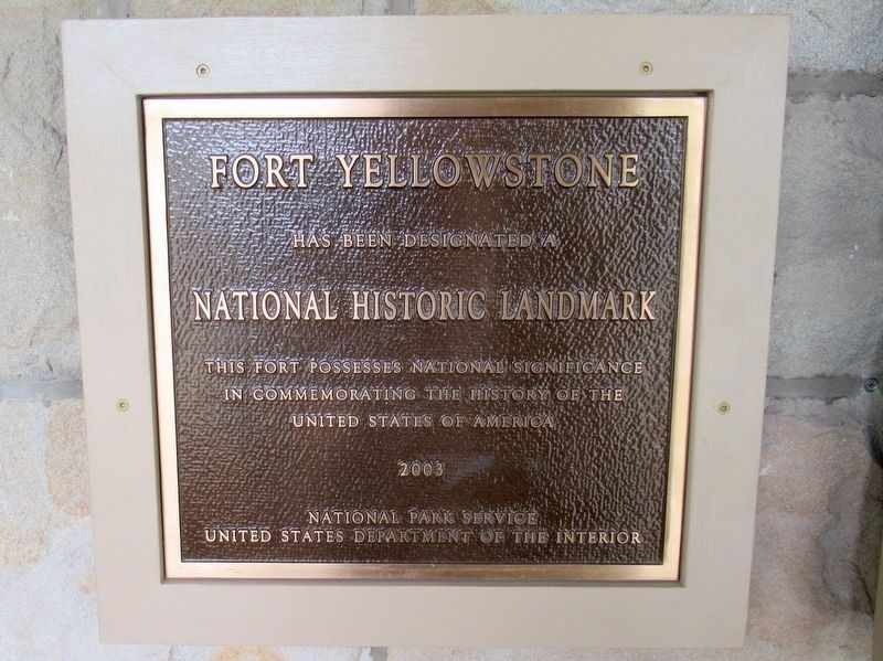 Fort Yellowstone Marker image. Click for full size.