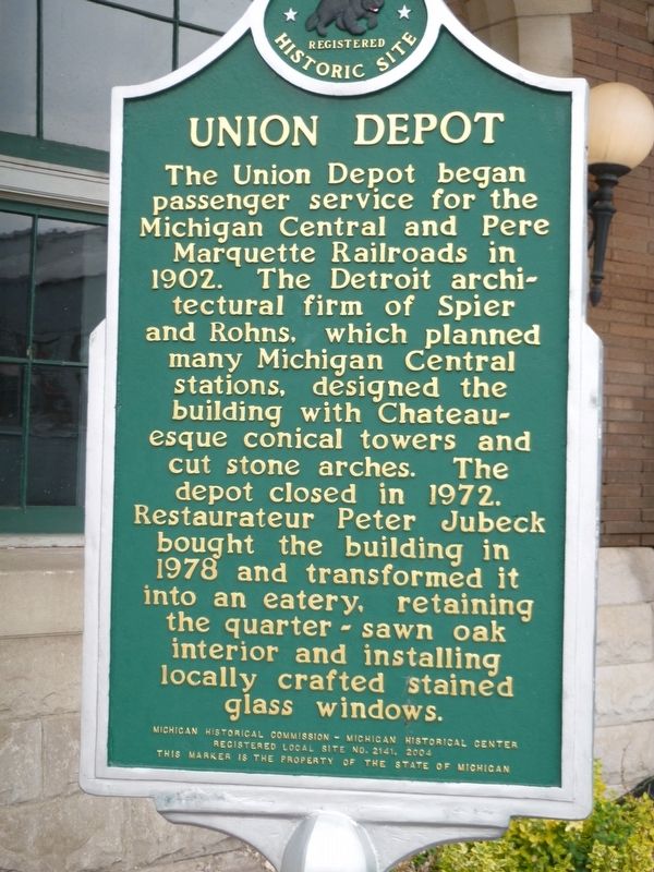 Union Depot Marker. Click for full size. Union Depot Marker image. Click for full size.