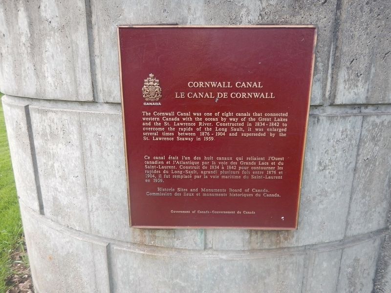 Cornwall Canal Marker. Click for full size. Cornwall Canal Marker image. Click for full size.