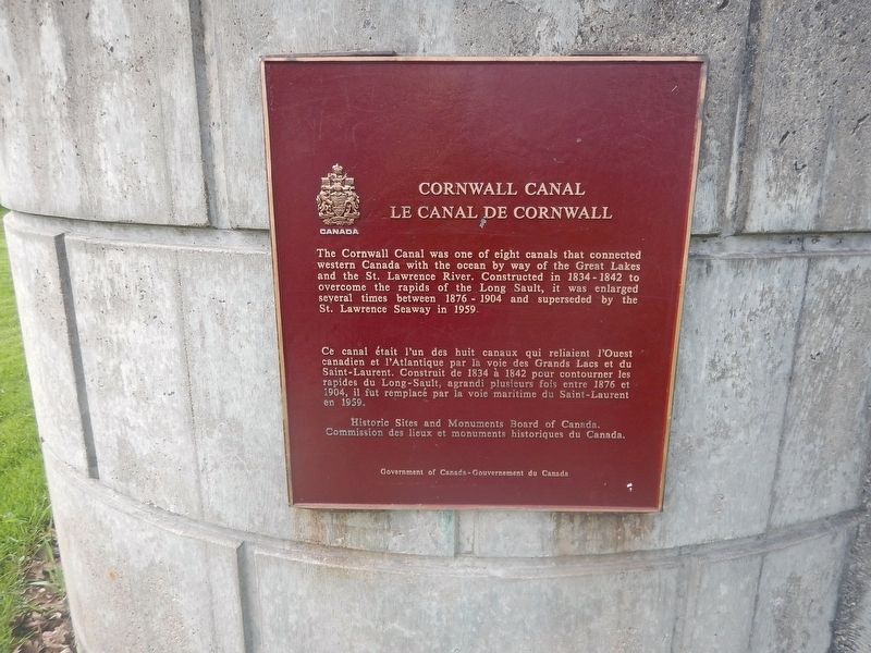 Cornwall Canal Marker image. Click for full size.