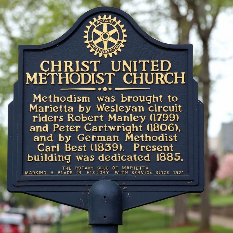 Christ United Methodist Church Marker image. Click for full size.