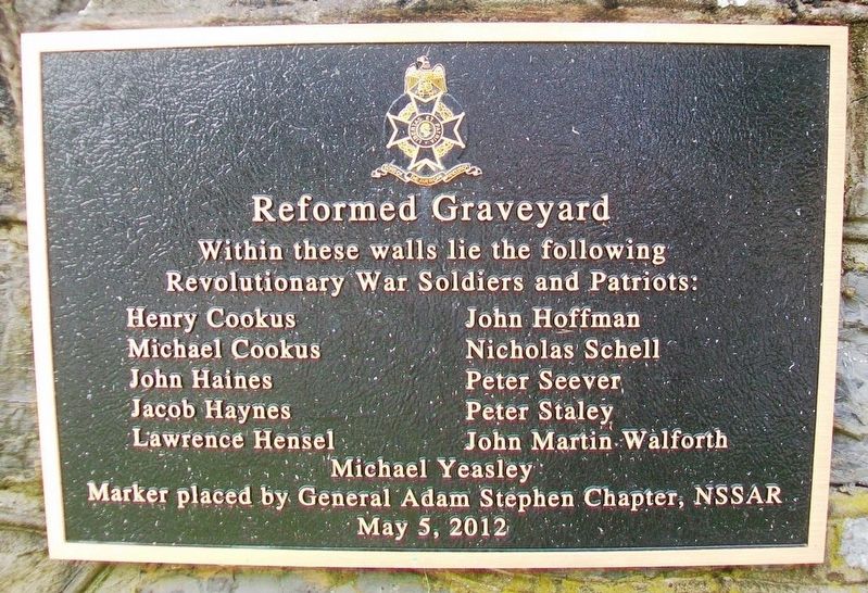 Reformed Graveyard Marker. Click for full size. Reformed Graveyard Marker image. Click for full size.