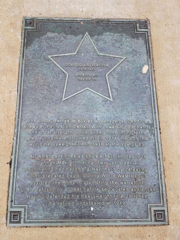 Joe Louis Barrow Marker image. Click for full size.