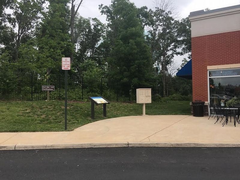 Confederate Earthworks Marker image. Click for full size.