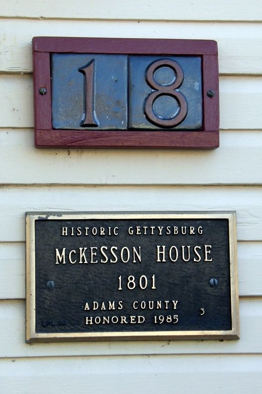 Markers to the right of the door. image. Click for full size.