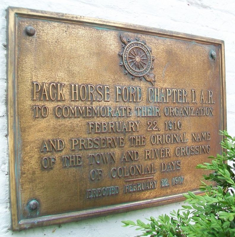 Pack Horse Ford Chapter, D.A.R. Marker image. Click for full size.