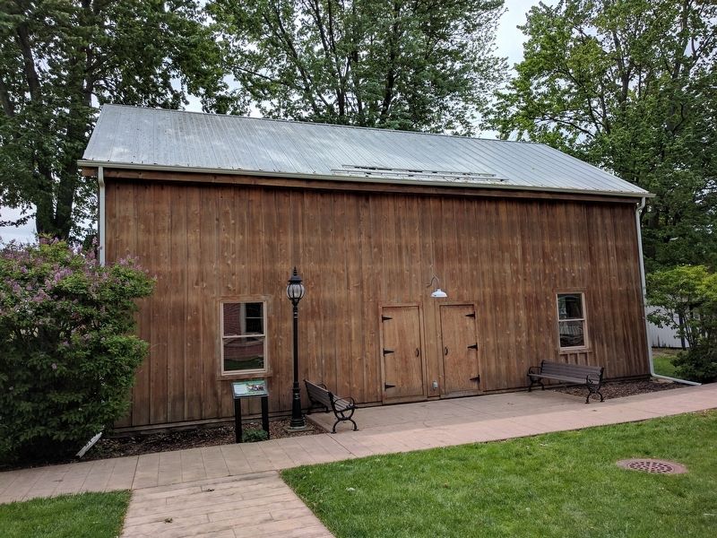 1850 Barn and Marker image. Click for full size.