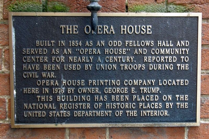 The Opera House Marker image. Click for full size.