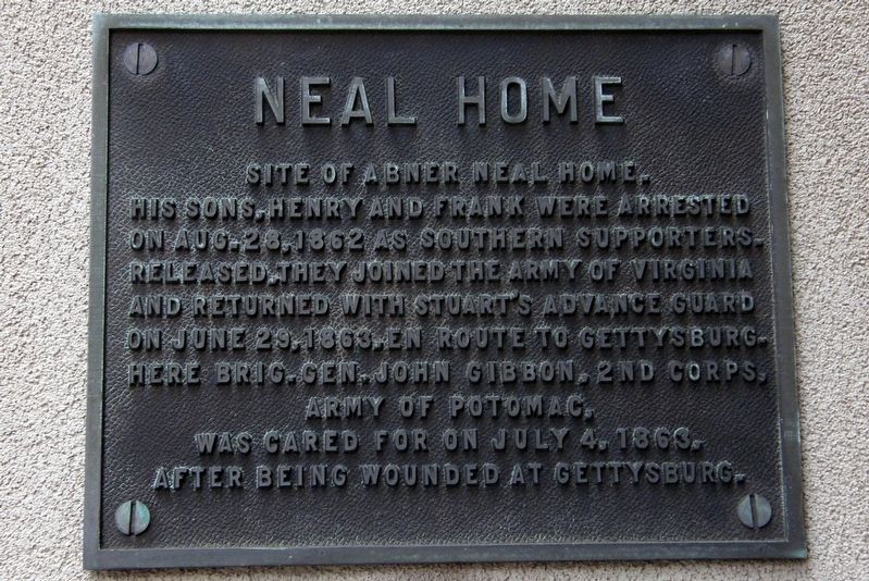 Neal Home Marker image. Click for full size.