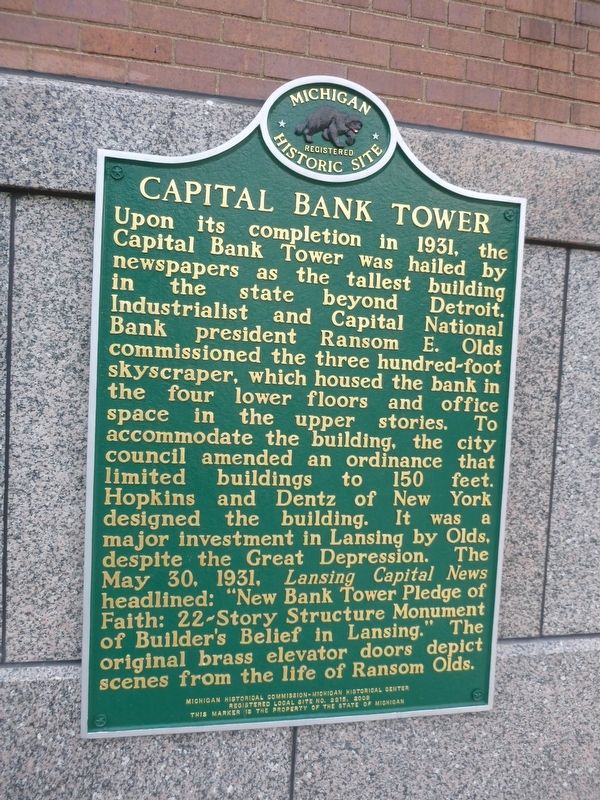 Capital Bank Tower Marker image. Click for full size.