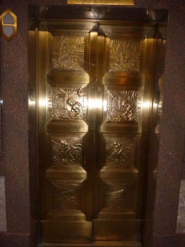 Capital Bank Tower Elevator Door image. Click for full size.