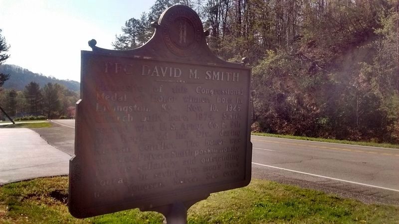 PFC David M. Smith Marker image. Click for full size.