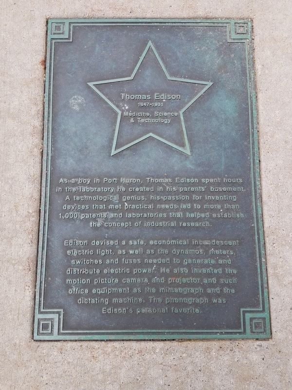 Thomas Edison Marker. Click for full size. Thomas Edison Marker image. Click for full size.