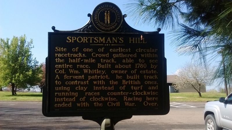 Sportsman's Hill Marker. Click for full size. Sportsman's Hill Marker image. Click for full size.