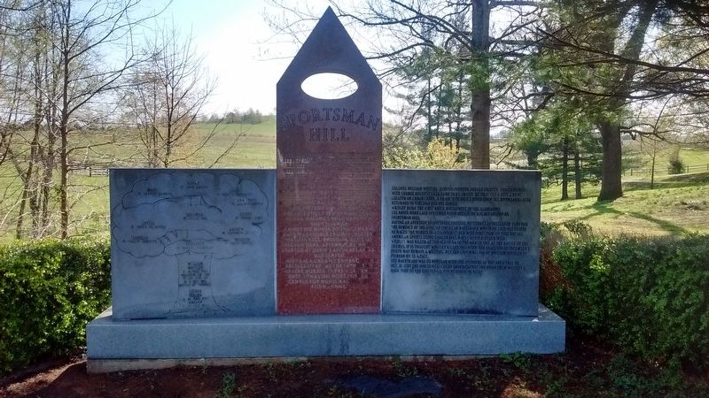 Sportsman Hill Marker (front). Click for full size. Sportsman Hill Marker (front) image. Click for full size.