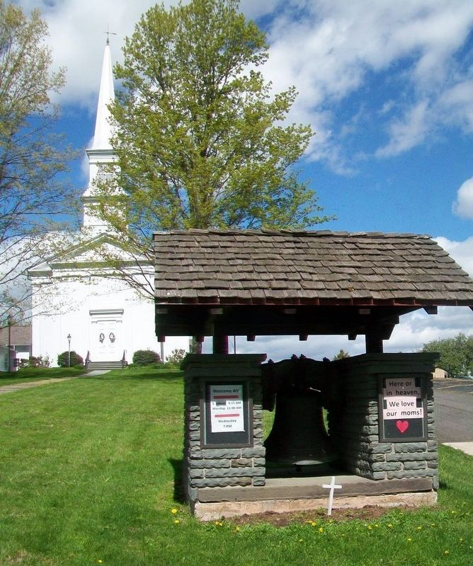Congregational Church and Original Congregational Bell image. Click for full size.