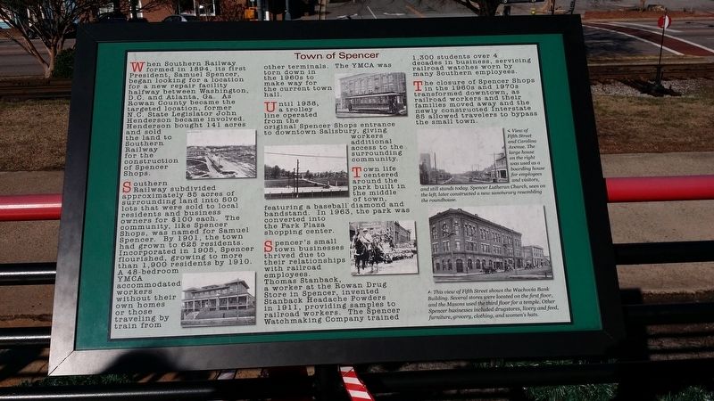 Town of Spencer Marker image. Click for full size.