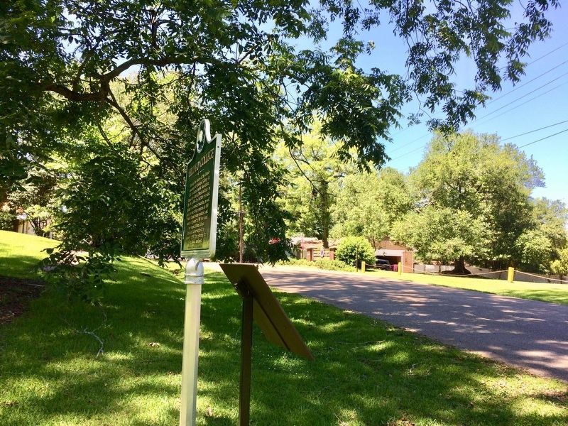 View of marker towards Hillman-Berry Lions Club Park. image. Click for full size.