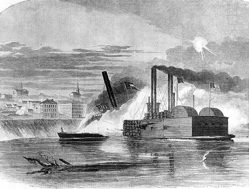 The <i>Vicksburg</i> & <i>Queen of the West.</i> image. Click for full size.