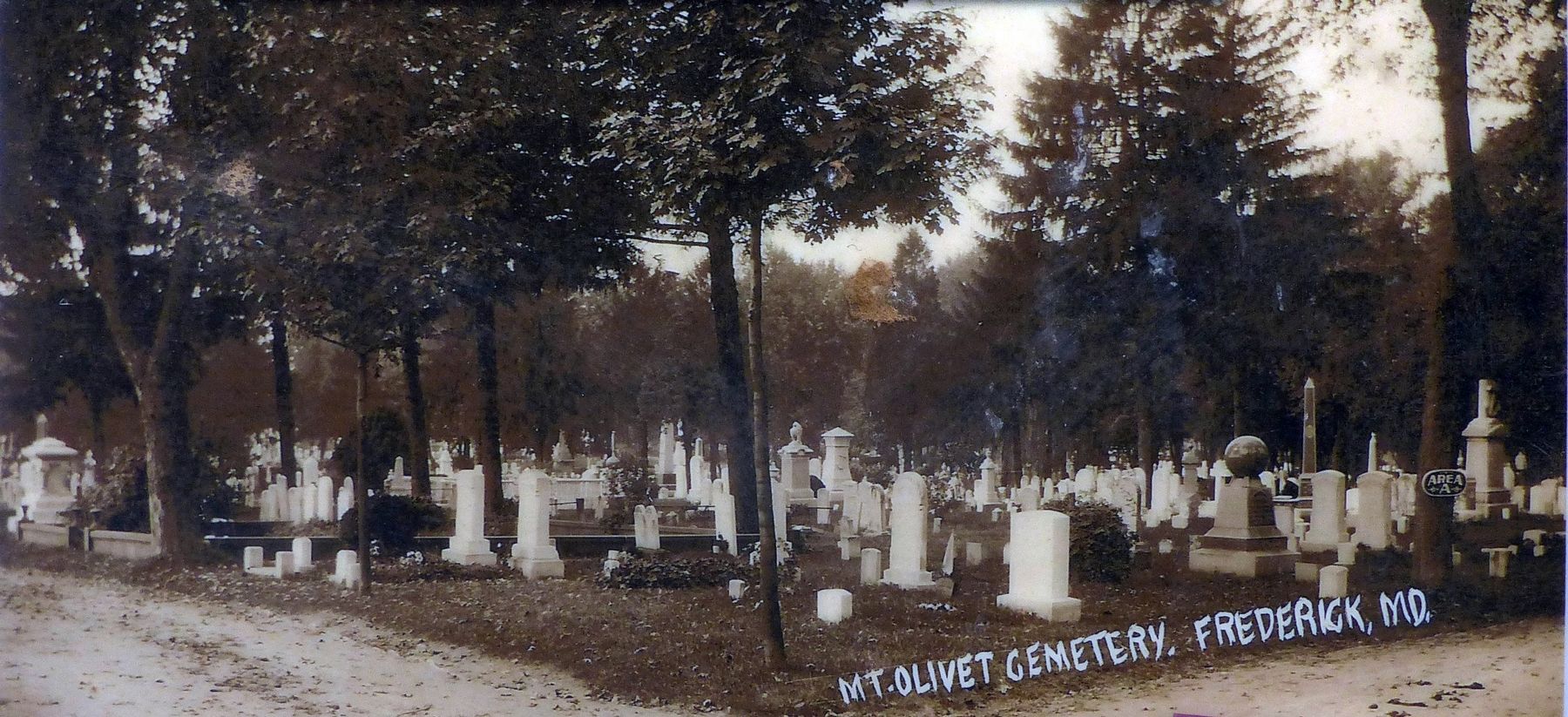 Mount Olivet Cemetery, Frederick, MD. image. Click for full size.