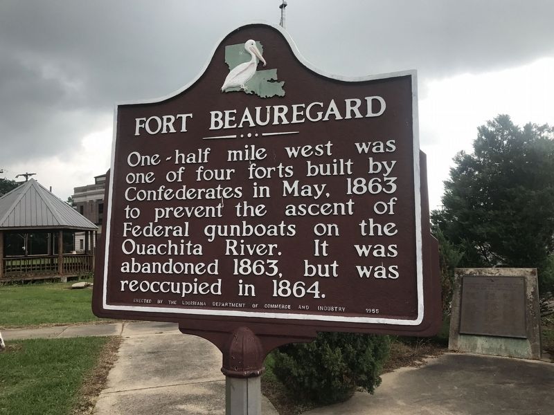 Fort Beauregard Marker. Click for full size. Fort Beauregard Marker image. Click for full size.