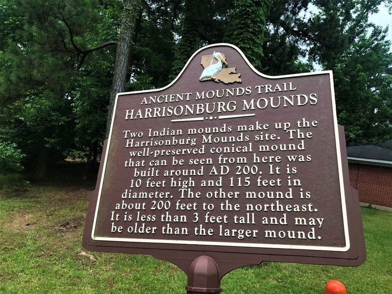 Harrisonburg Mounds Marker image. Click for full size.
