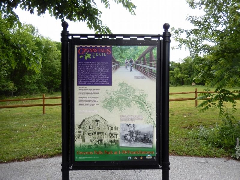 Gwynns Falls Trail Marker image. Click for full size.