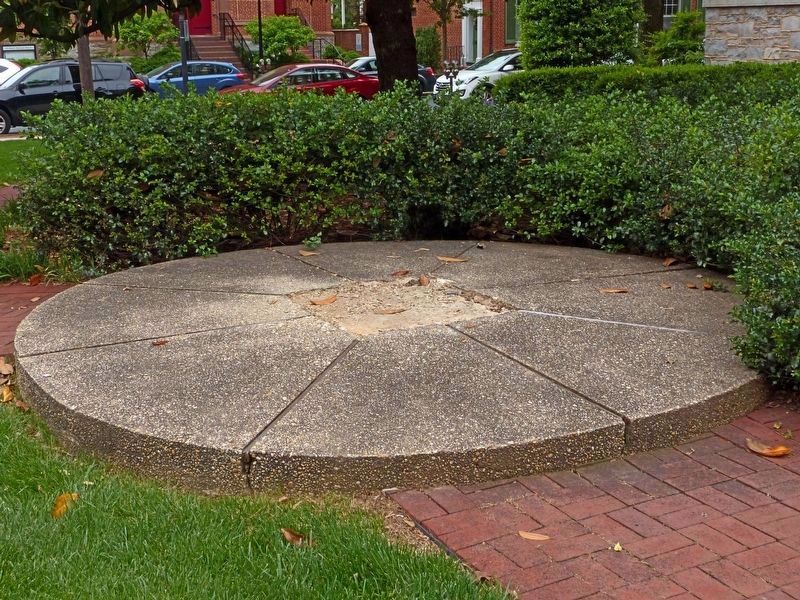 Thomas Johnson Marker Removed image. Click for full size.