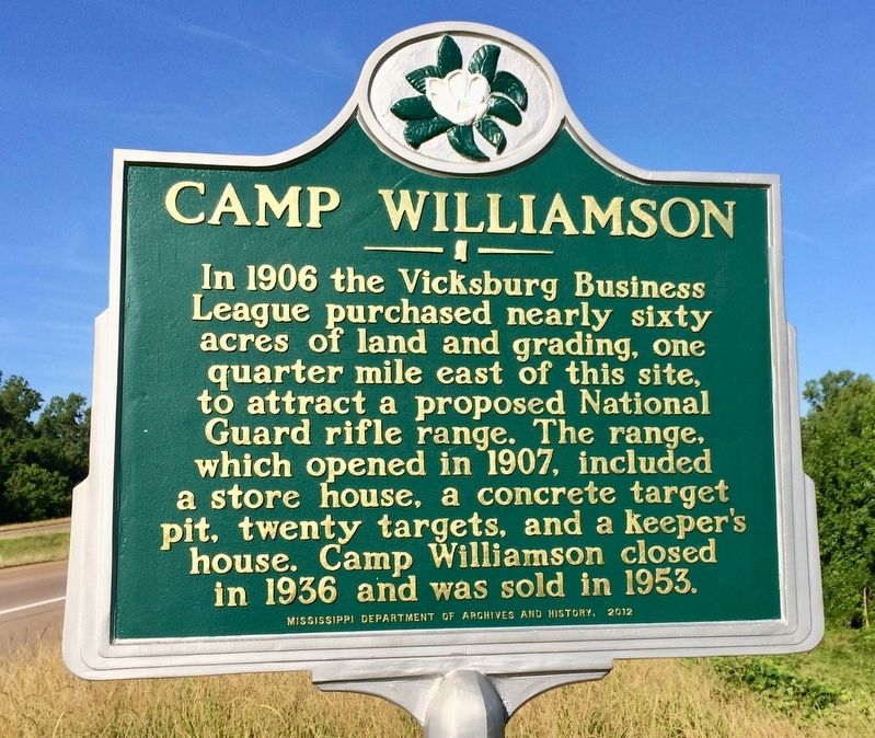 Camp Williamson Marker image. Click for full size.