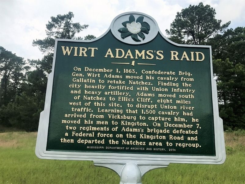 Wirt Adams's Raid Marker image. Click for full size.