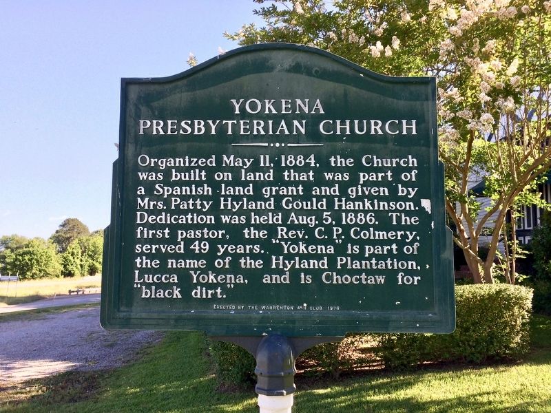 Yokena Presbyterian Church Marker image. Click for full size.