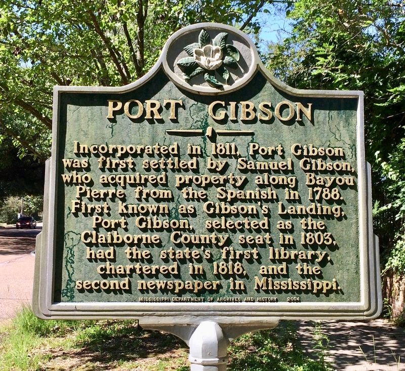 Port Gibson Marker image. Click for full size.