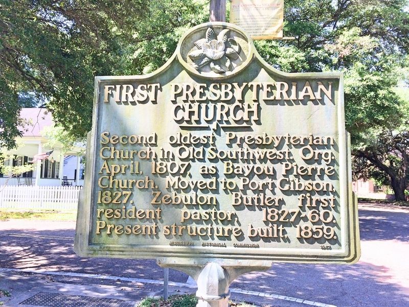 First Presbyterian Church Marker. Click for full size. First Presbyterian Church Marker image. Click for full size.