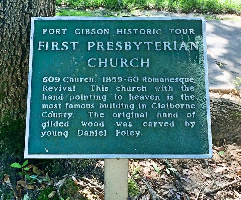 Another marker of the church, part of the Port Gibson Historic Tour.. Click for full size. Another marker of the church, part of the Port Gibson Historic Tour. image. Click for full size.