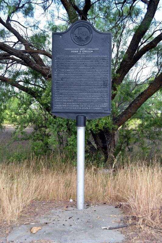 John S. Chisum Marker in 2017. Click for full size. John S. Chisum Marker in 2017 image. Click for full size.