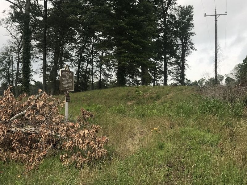 Lamarque Landing Mound and Marker image. Click for full size.