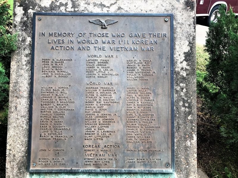 Catahoula Parish Veterans Memorial Marker. Click for full size. Catahoula Parish Veterans Memorial Marker image. Click for full size.