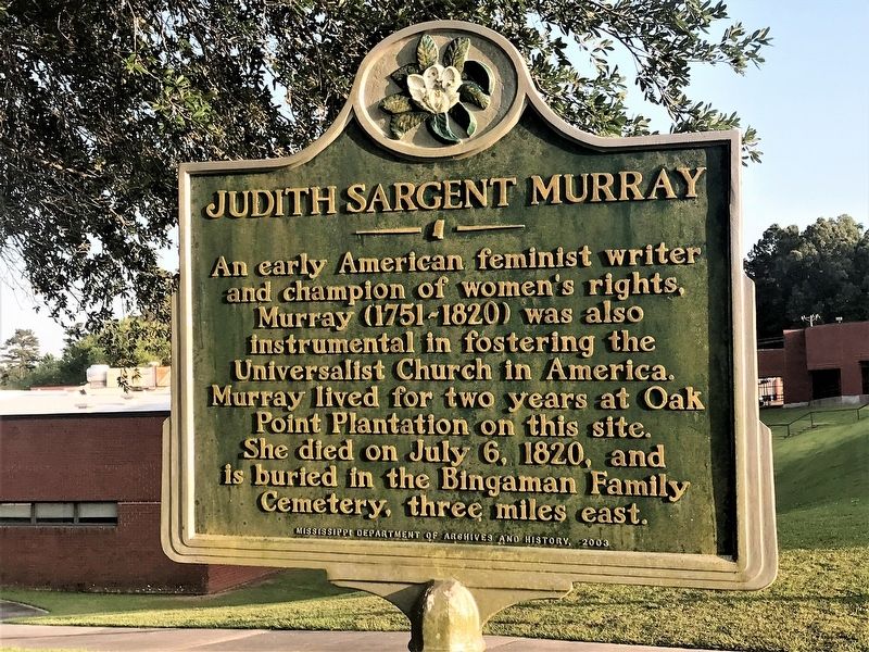 Judith Sargent Murray Marker image. Click for full size.