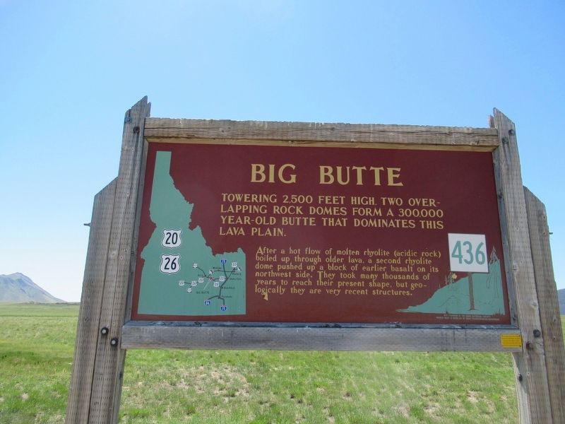 Big Butte Marker image. Click for full size.