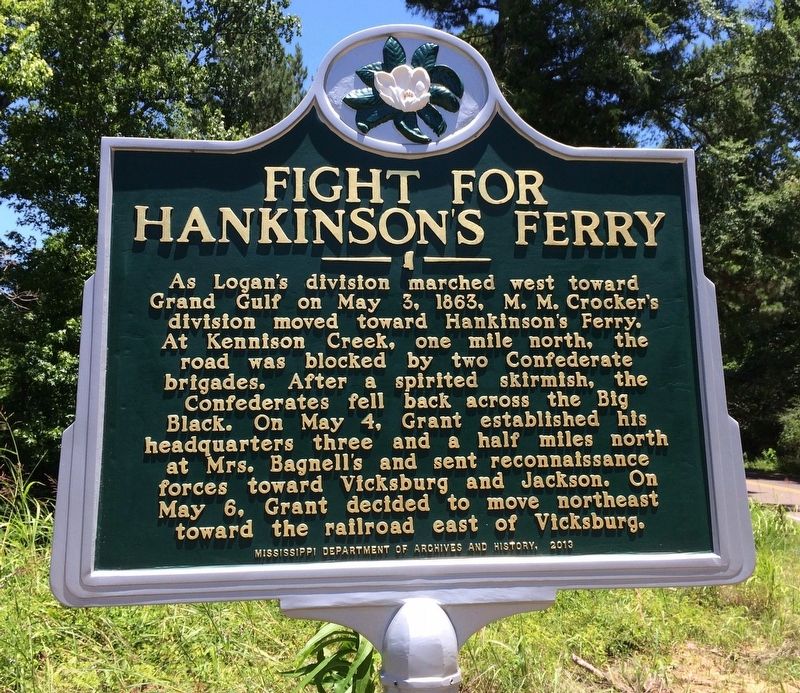 Fight for Hankinson's Ferry Marker image. Click for full size.